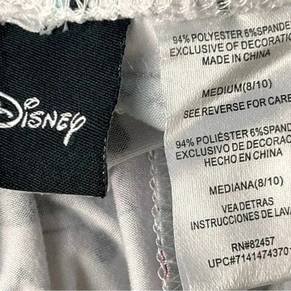 Disney Micky Minnie & Characters on White Pajama Pants‎ Medium - Picture 12 of 15
